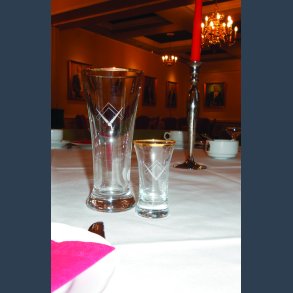 Frimurer l- & Snapseglas