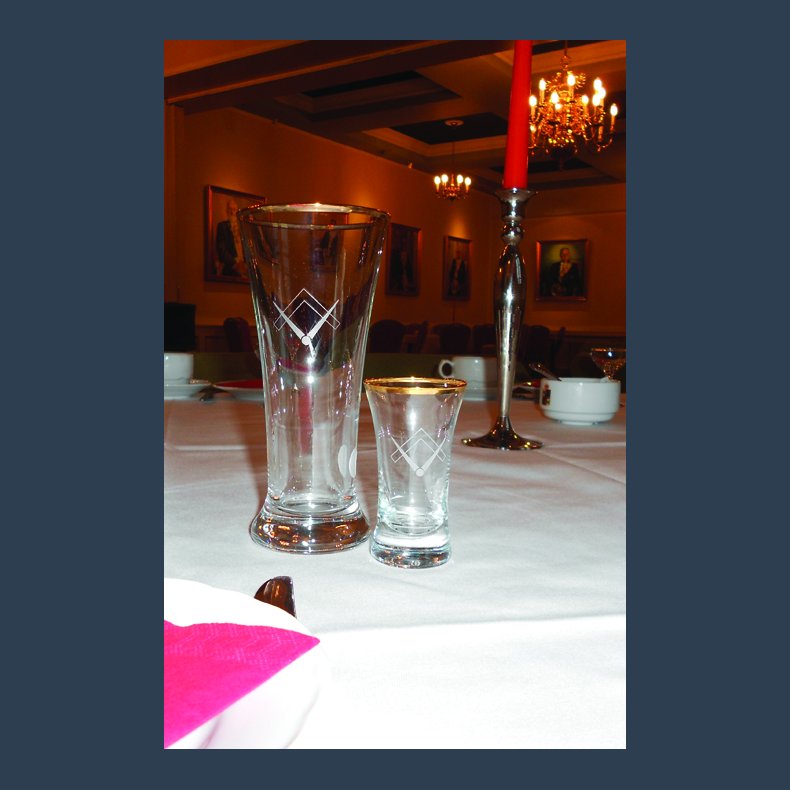 Frimurer l- &amp; Snapseglas
